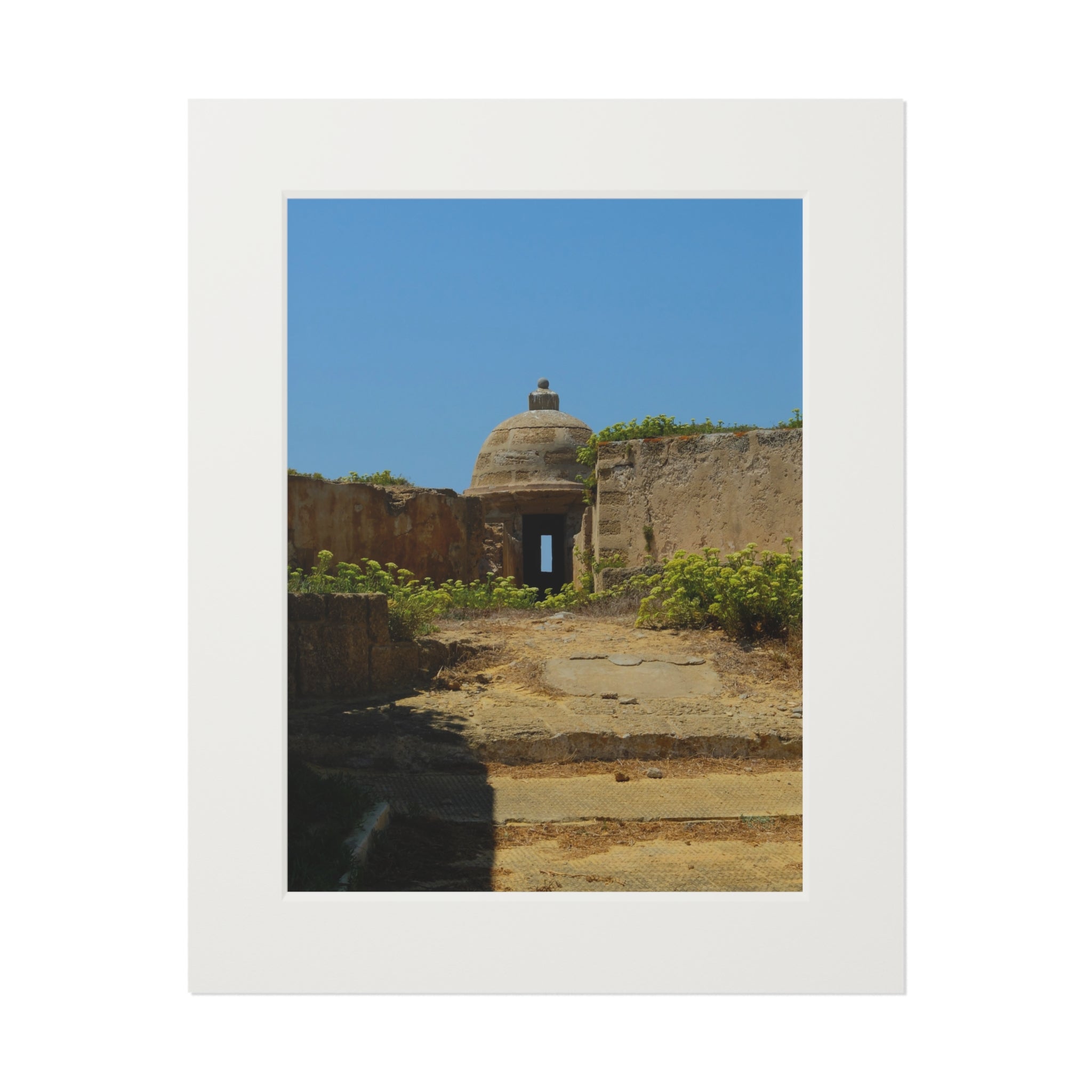 Fortress Ruins Fine Art Print — Passepartout Paper Frame