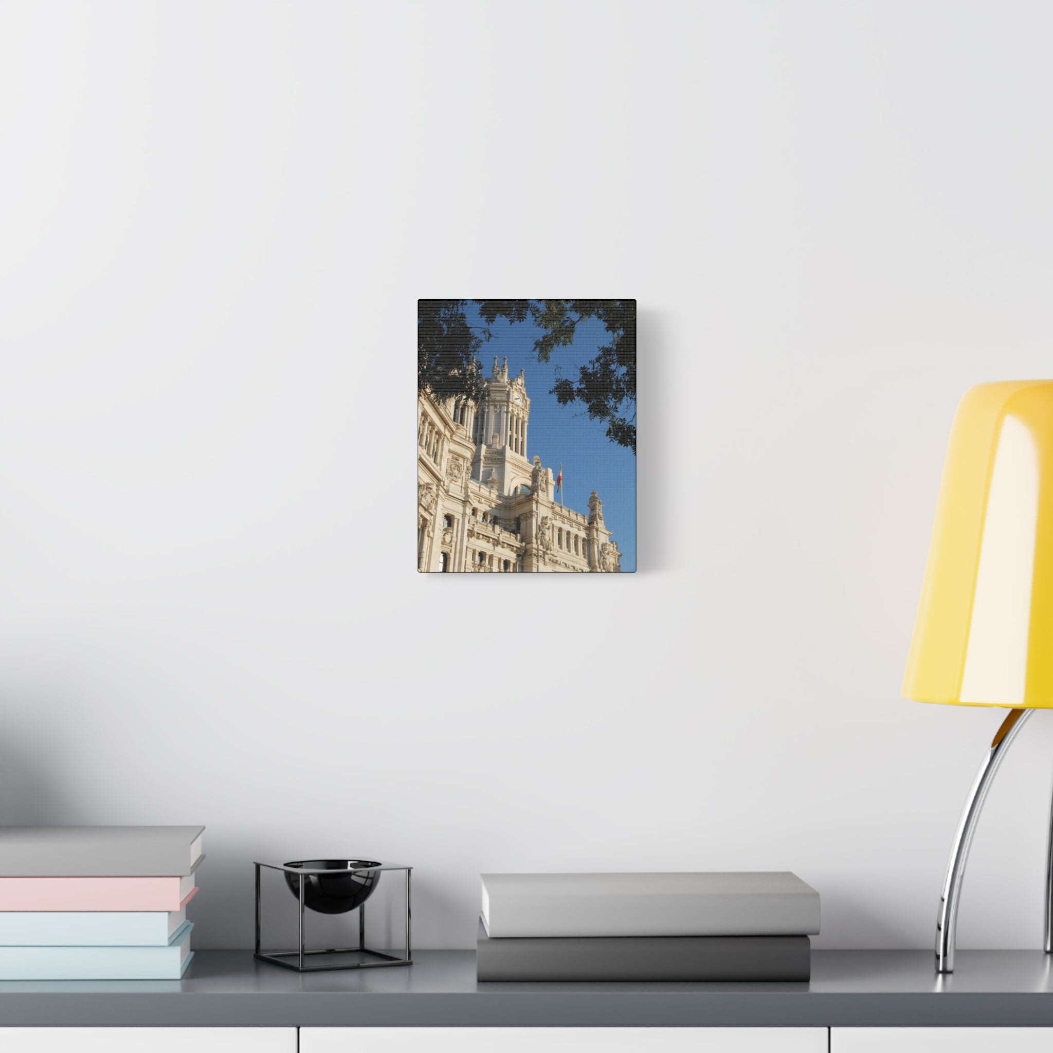 Madrid Palacio de Cibeles Architectural Matte Stretched Canvas