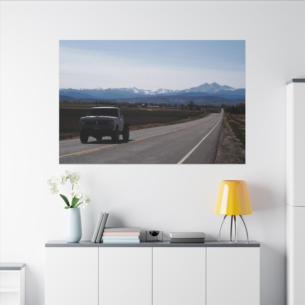All roads lead to the mountains — Longmont Colorado Wall Art