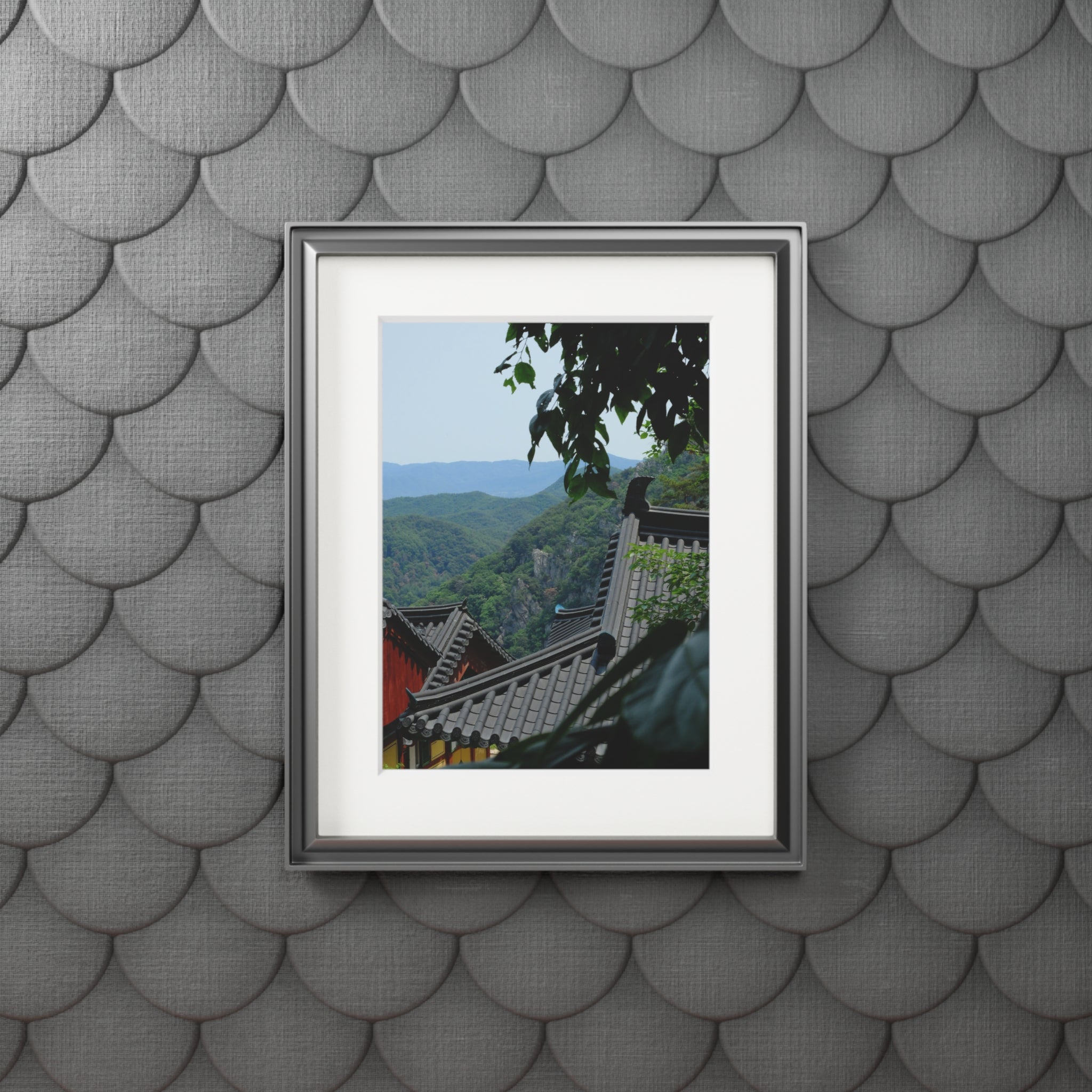 Korean Temple Rooftops — Fine Art Passepartout Print