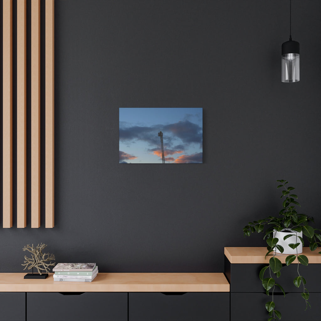 Fire In The Sky Canvas Print — Moody Sky Wall Art