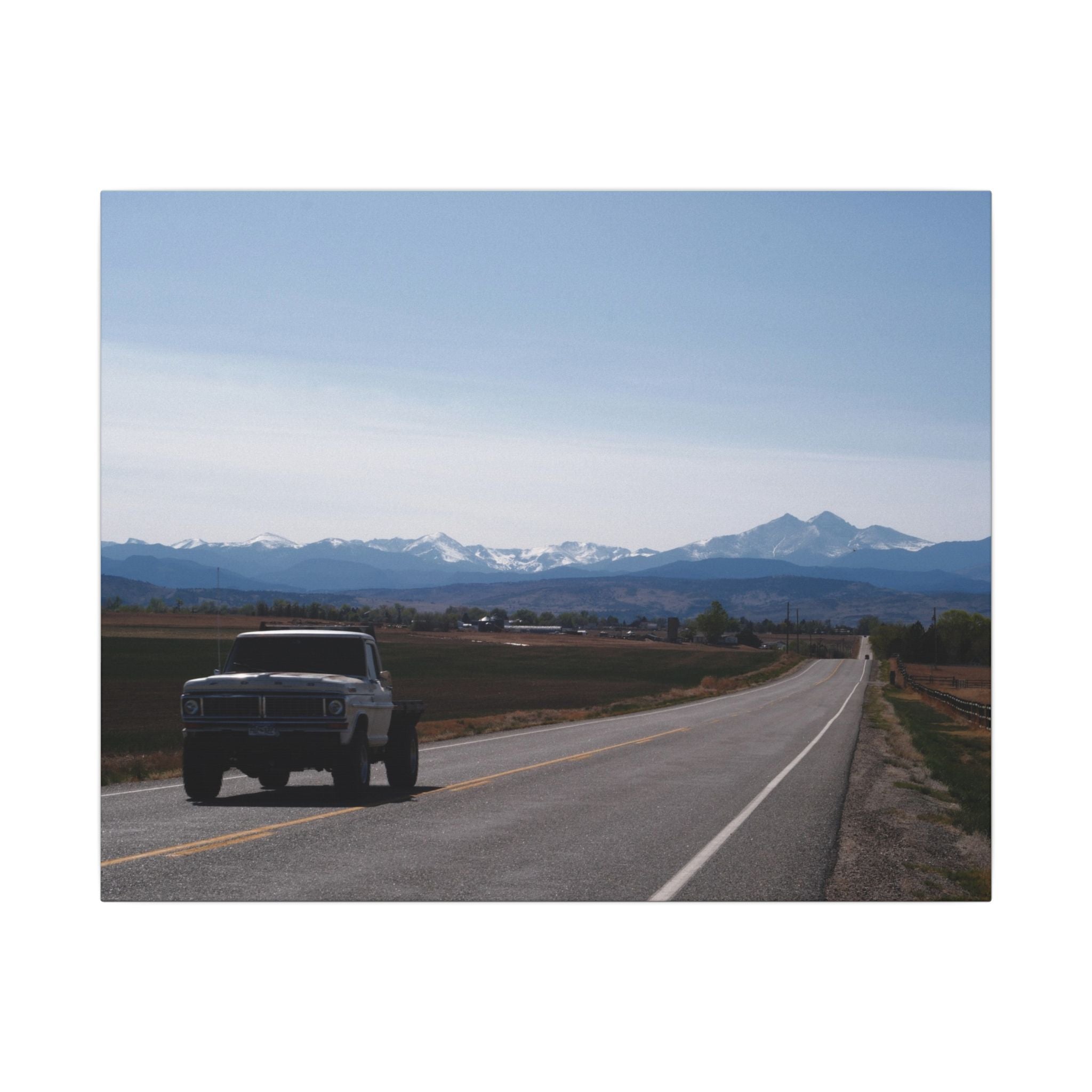 All roads lead to the mountains — Longmont Colorado Wall Art