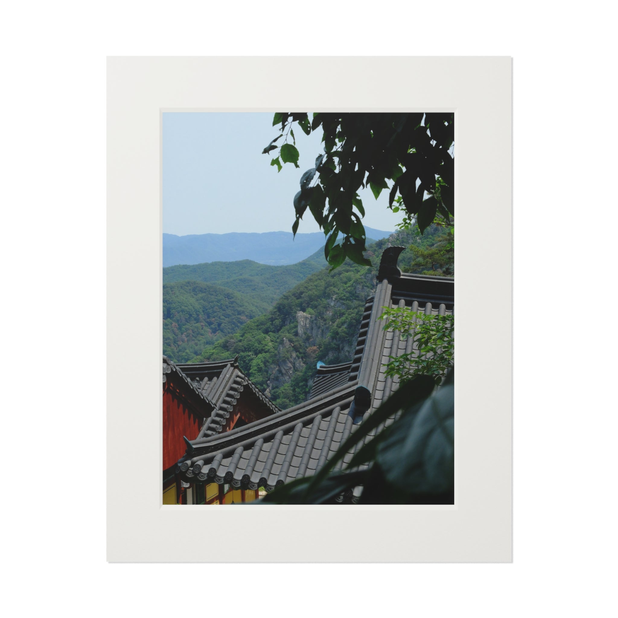Korean Temple Rooftops — Fine Art Passepartout Print