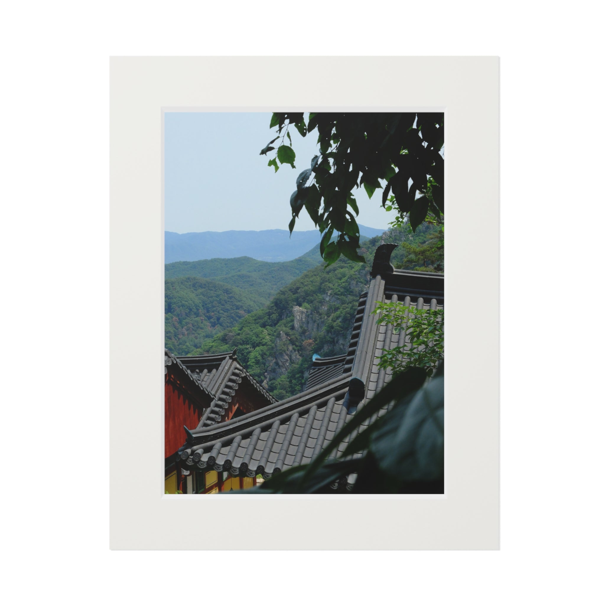 Korean Temple Rooftops — Fine Art Passepartout Print