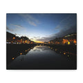 Dublin River Liffey Sunset Matte Canvas Print — Stretched Wall Art