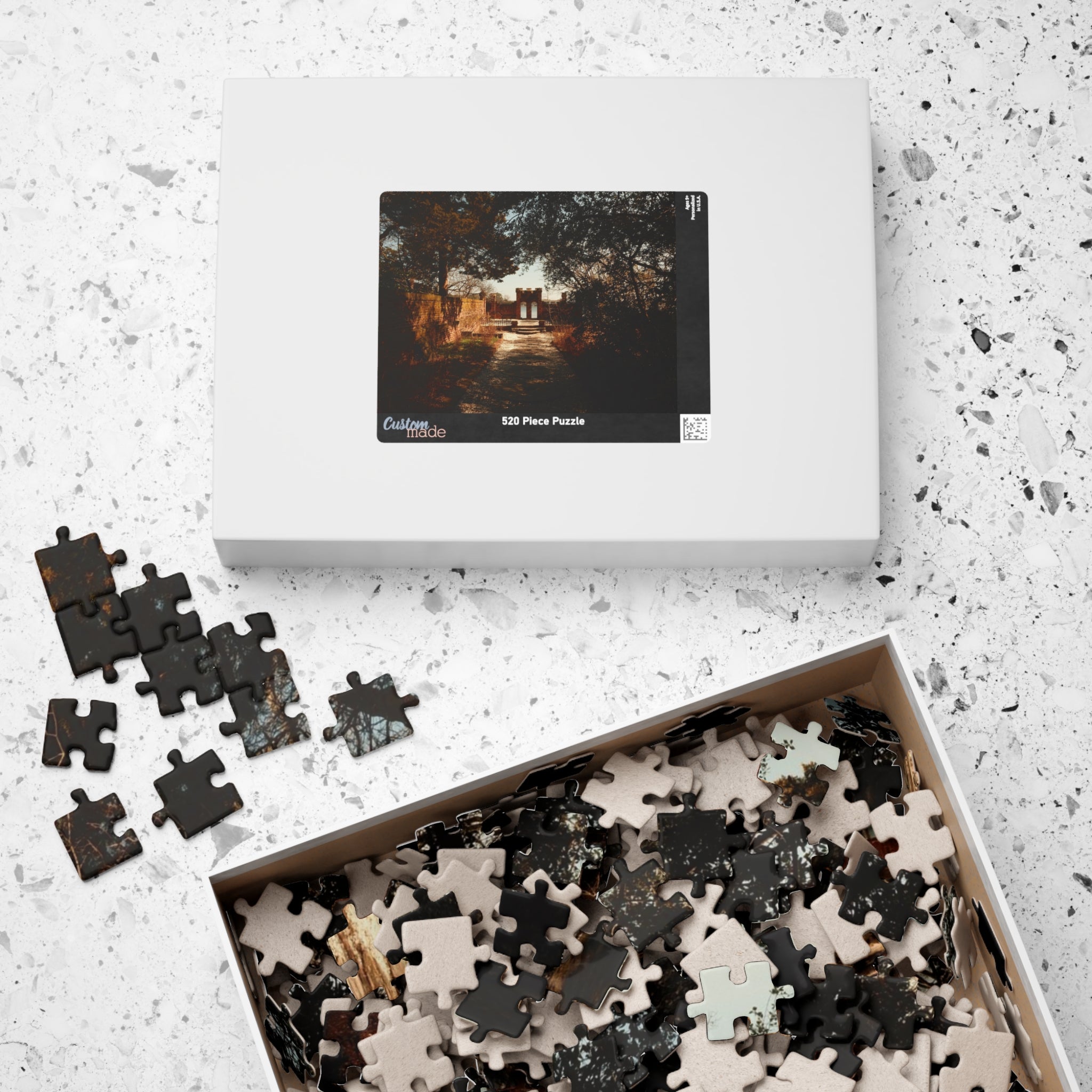Scenic Ruins Landscape Puzzle — 110/252/520/1014-Piece Jigsaw