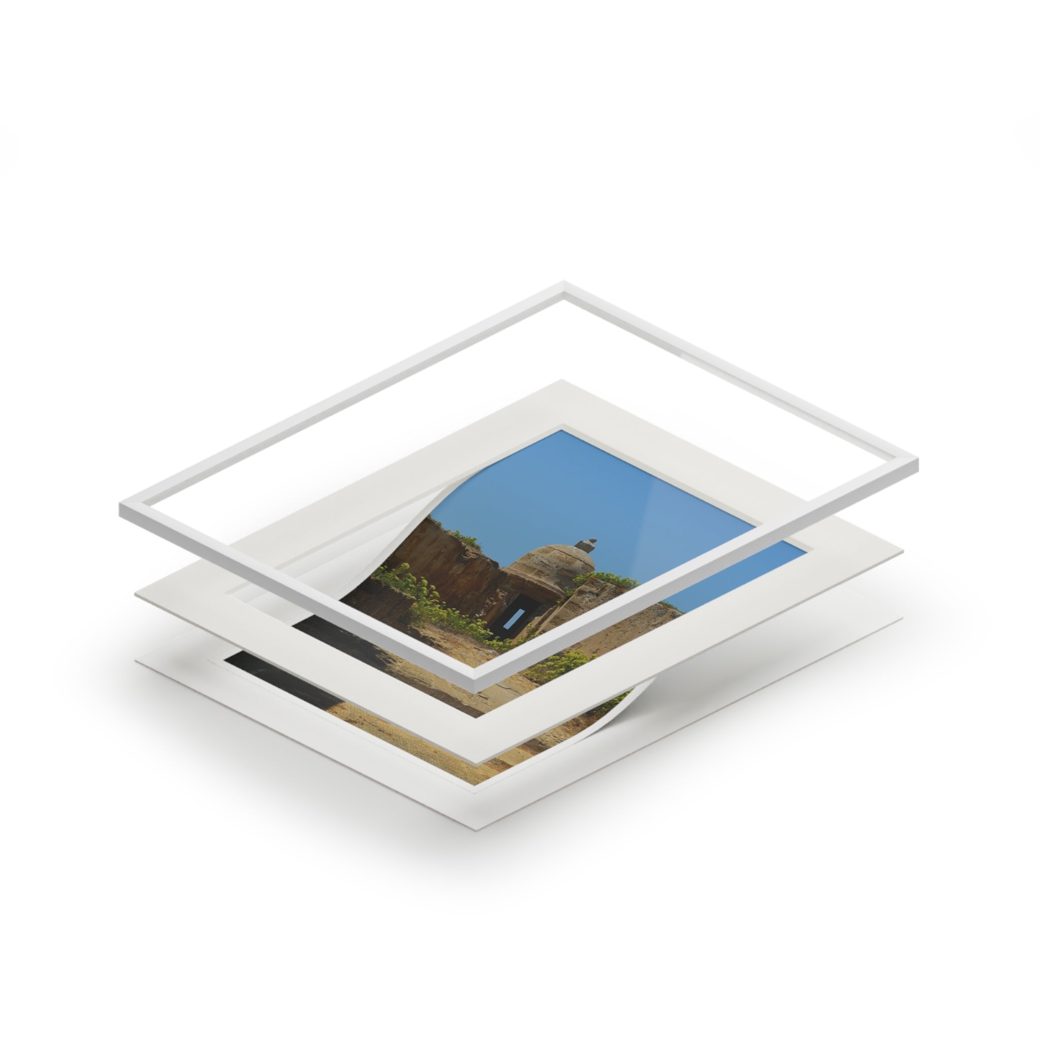 Fortress Ruins Fine Art Print — Passepartout Paper Frame