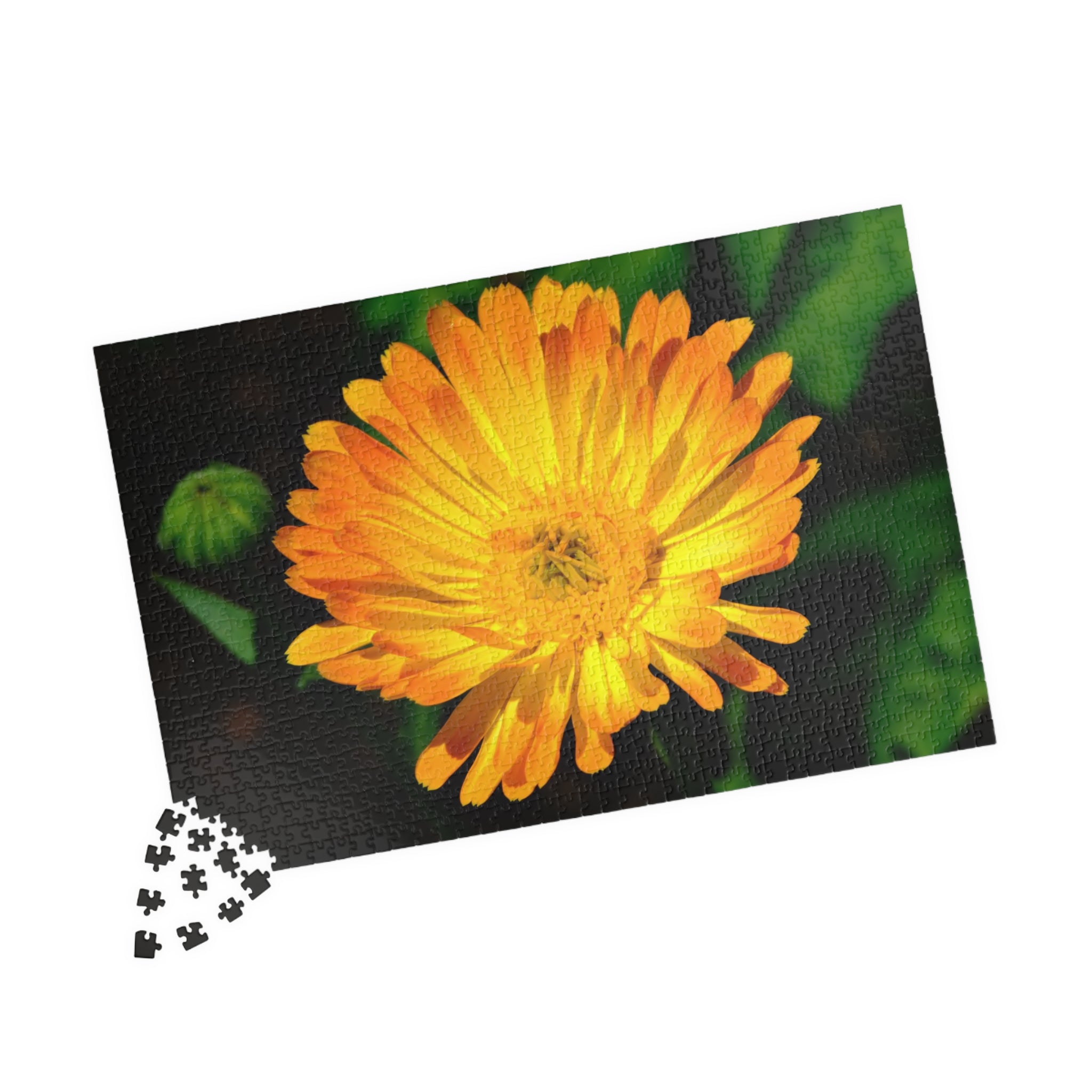 Marigold Bloom Jigsaw Puzzle — 252/520/1014-Piece Floral Puzzle