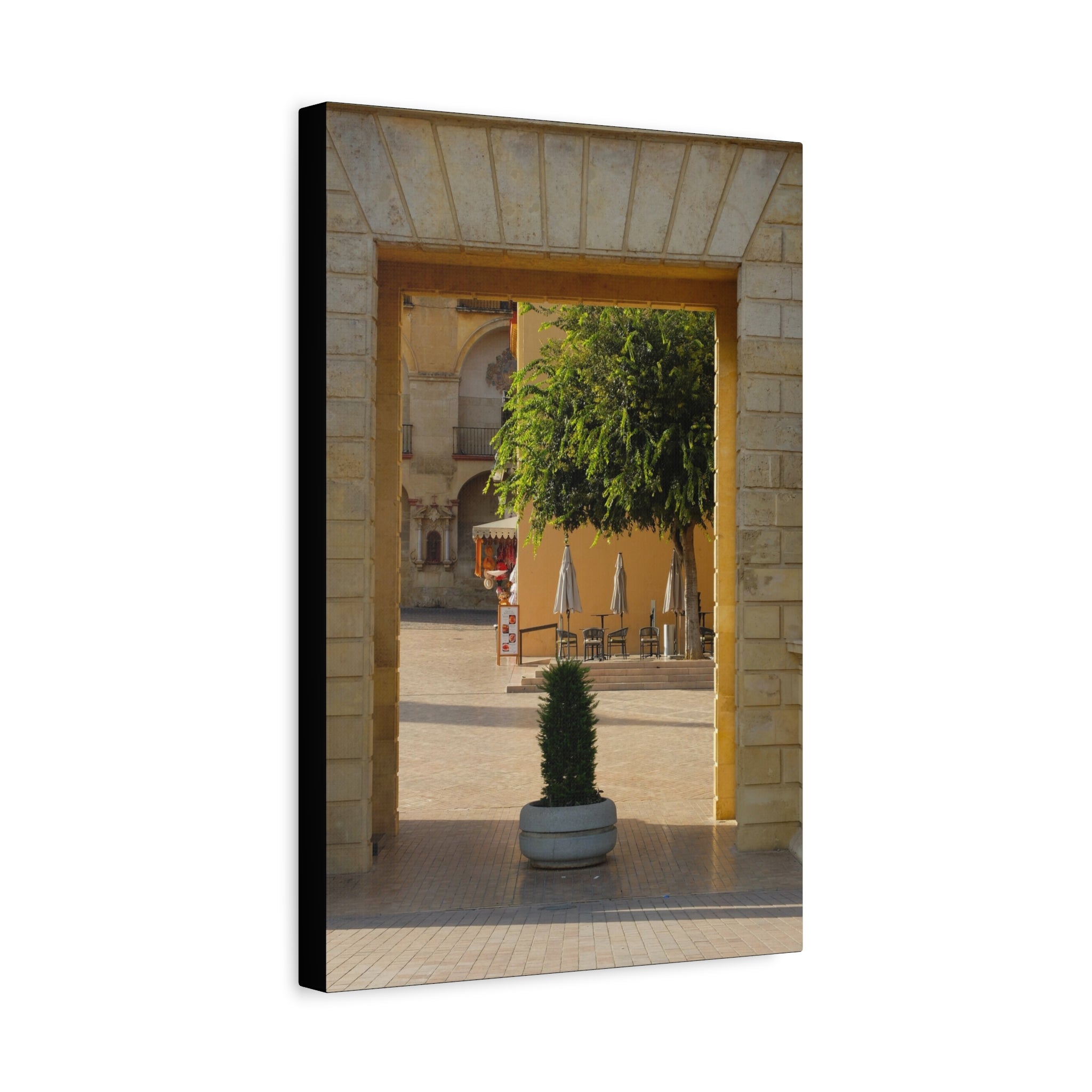 Spanish Archway Canvas Print — Stretched Matte Wall Art