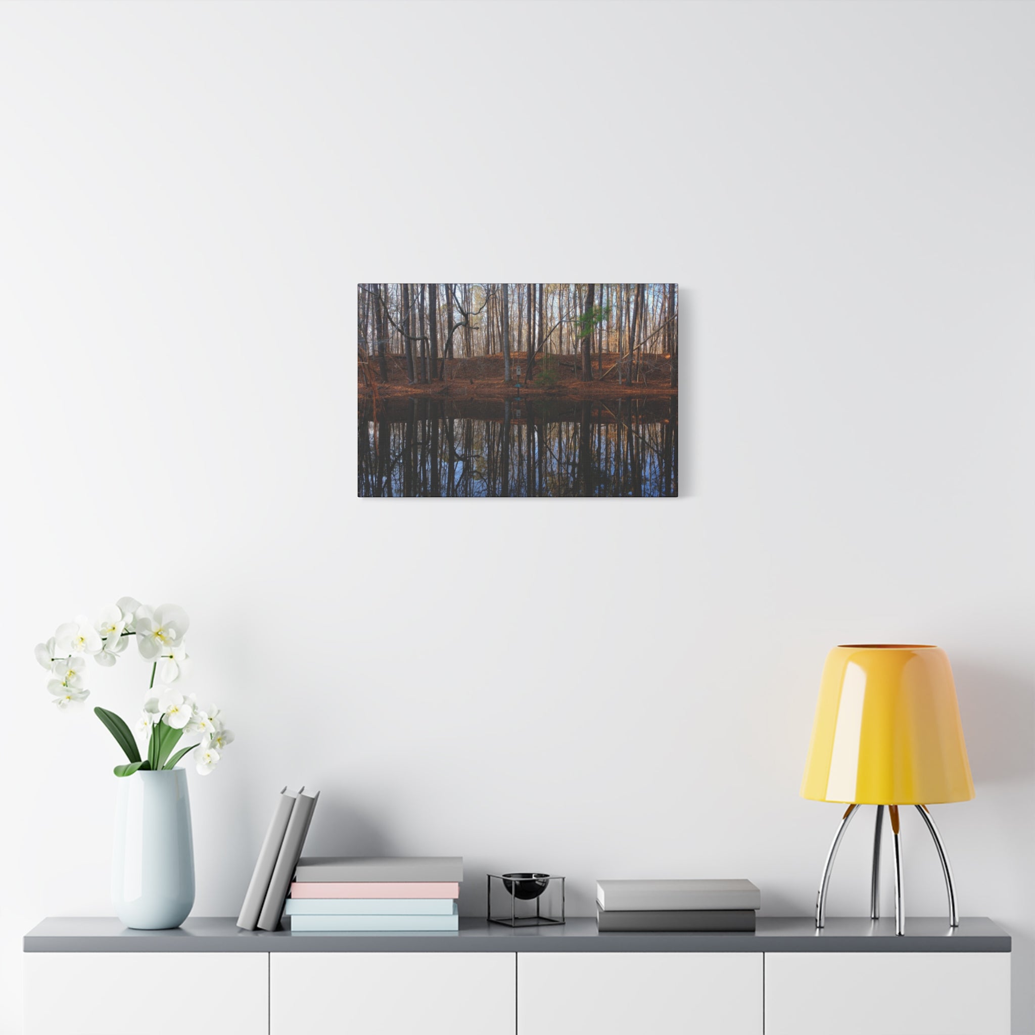 Woodland Reflection Matte Canvas Art – Stretched 1.25" Wall Decor