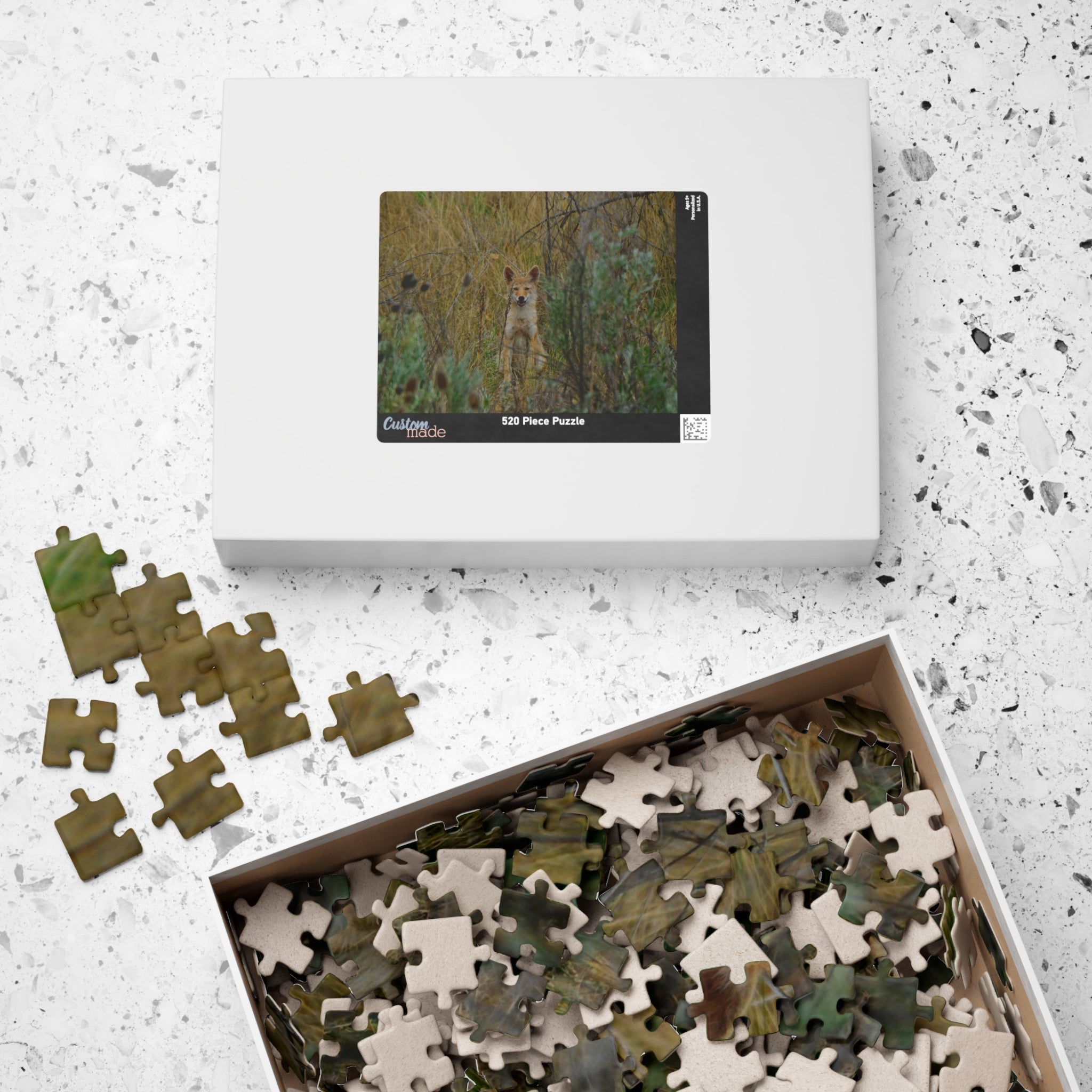 Coyote Pup Puzzle — Wildlife Photo Jigsaw (110/252/520/1014 pcs)