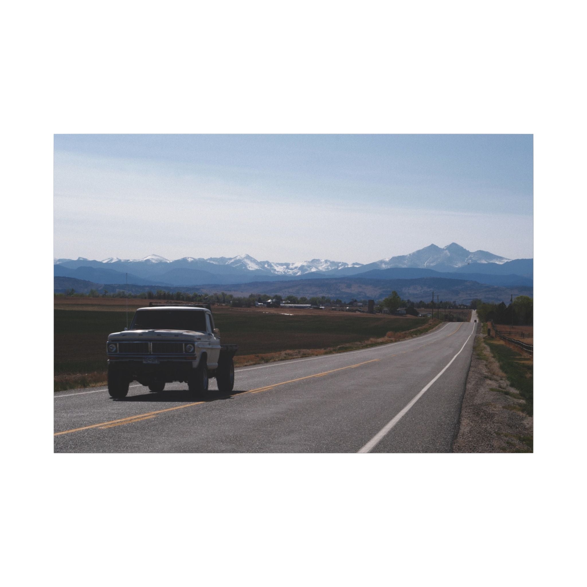 All roads lead to the mountains — Longmont Colorado Wall Art
