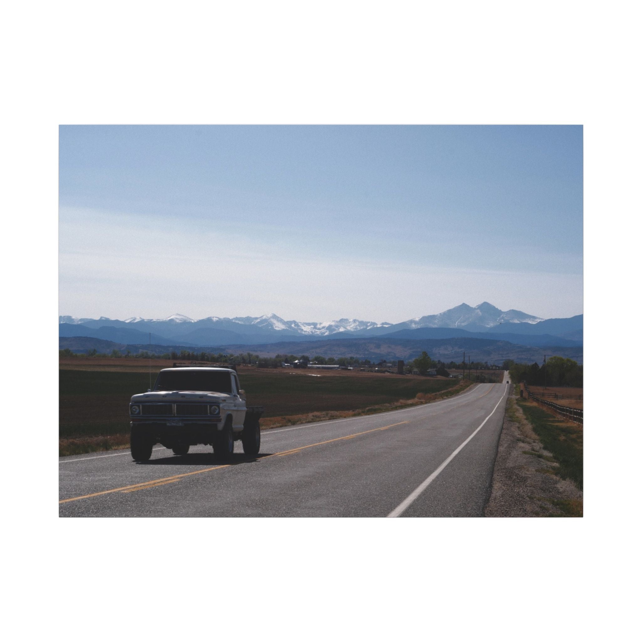All roads lead to the mountains — Longmont Colorado Wall Art