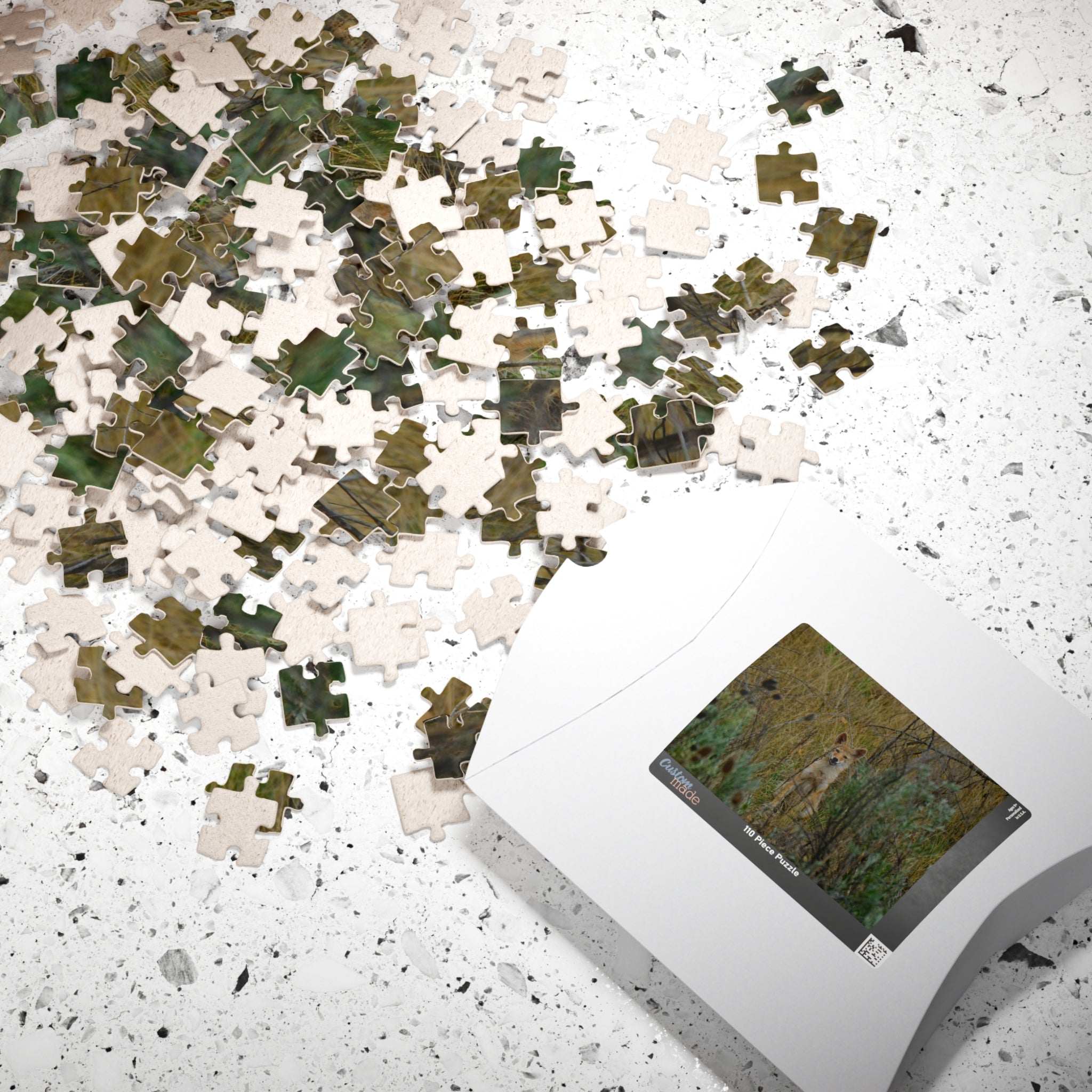 Coyote Pup Puzzle — Wildlife Photo Jigsaw (110/252/520/1014 pcs)
