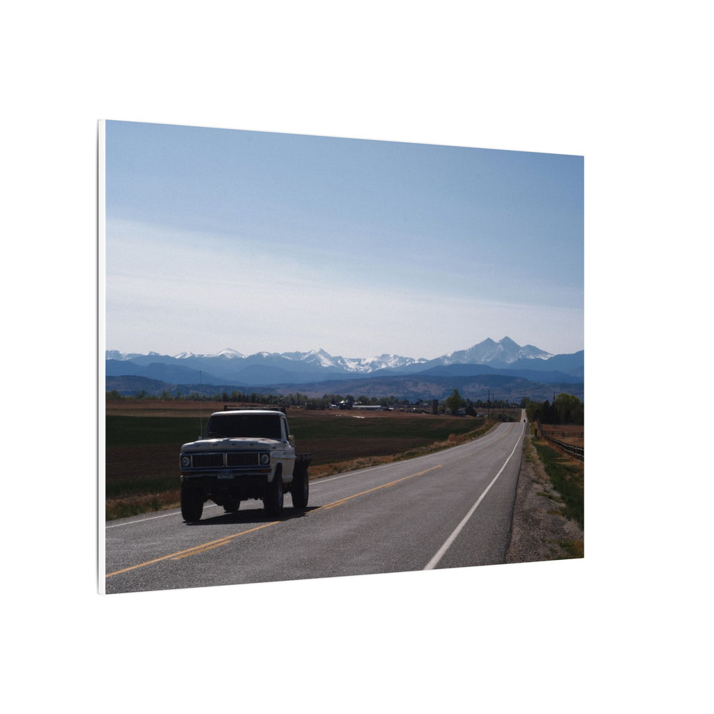 All roads lead to the mountains — Longmont Colorado Wall Art